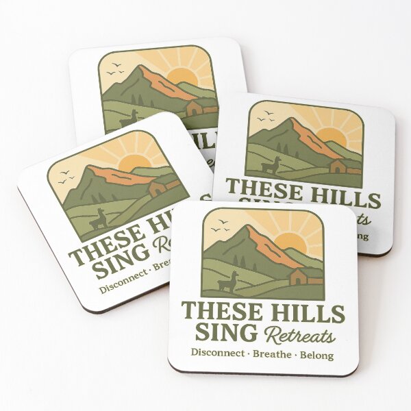Item preview, These Hills Sing Retreats – Emperor’s New Groove Inspired Mountain Logo designed and sold by Zippitydodads.