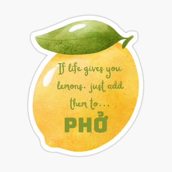 Item preview, Funny Vietnamese Food Pun Sticker designed and sold by RosalinesEyes.