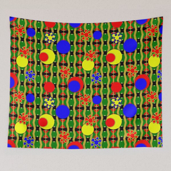 Item preview, African Drum Beats Abstract Geometric Seamless Repeat designed and sold by Sharon Schwalbe.