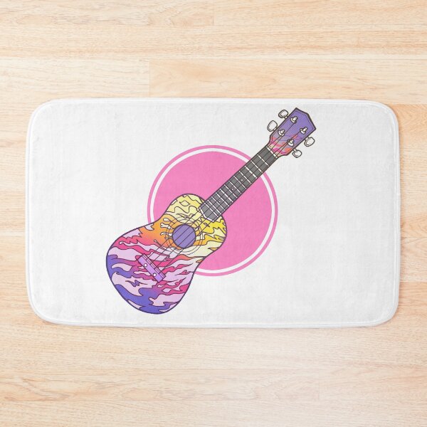 Item preview, Pink & Purple Ukulele Colourful Flame Design designed and sold by Drawn by Ellie.