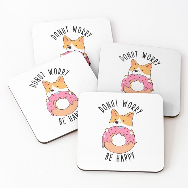 Item preview, Donut Worry Be Happy Corgi designed and sold by thepawster.
