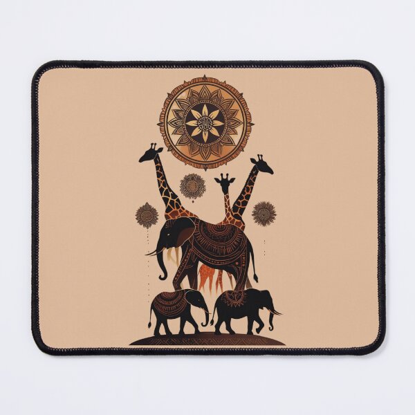 Item preview, Sacred Safari: Mandala Animal Silhouettes designed and sold by Vibrant Threads.