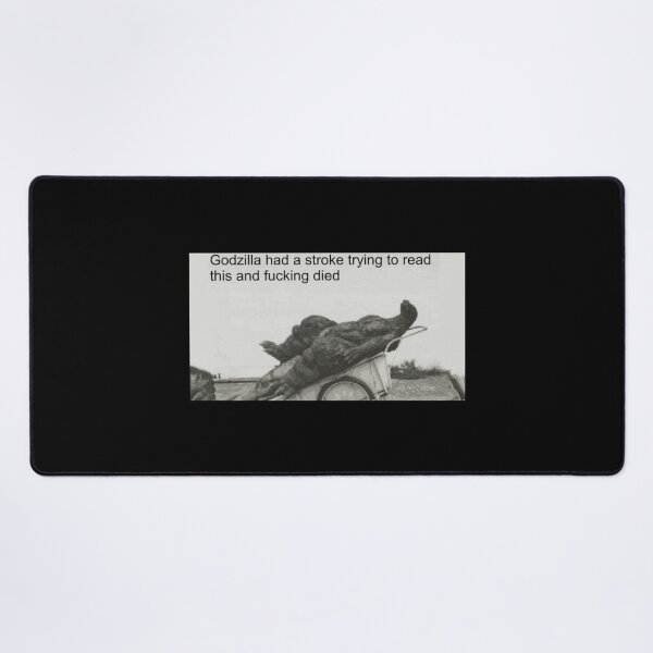 Item preview, Godzilla trying to read designed and sold by Porkroll Egg & Cheese.