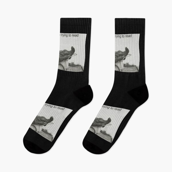 Item preview, Godzilla trying to read designed and sold by Porkroll Egg & Cheese.