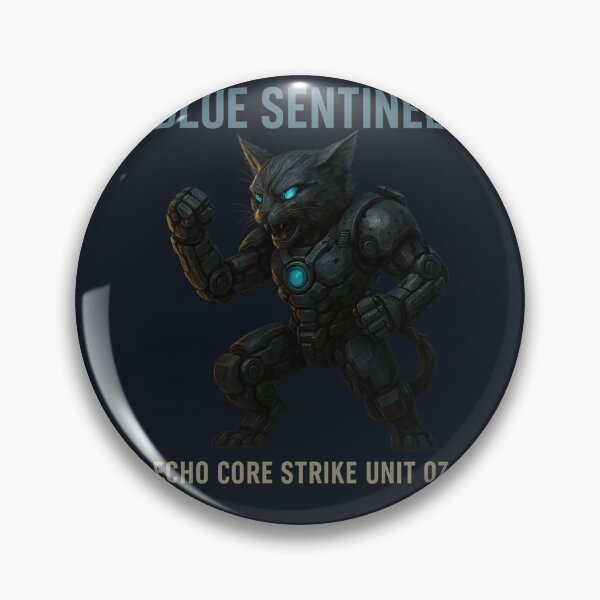 Item preview, Blue Sentinel | MechaMews Strike Unit 07 – Collapse Codex Artifact designed and sold by Taintedstrokes.