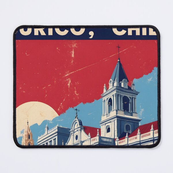 Item preview, Curico Chile Vintage Travel Tourism designed and sold by TravelersGems.
