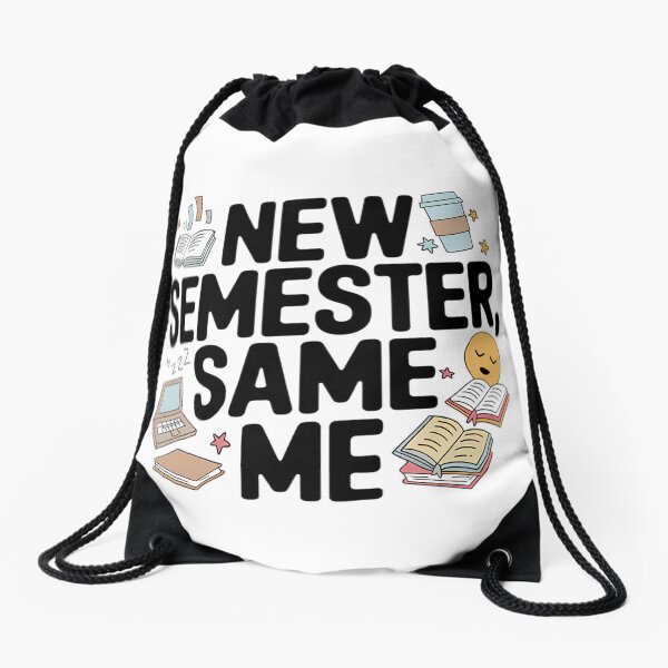 Item preview, New Semester, Same Me - Back to School | Funny Student Quote Shirt for High School and College | Relatable Academic Humor Gift designed and sold by BMLprint ⭐⭐⭐⭐⭐.