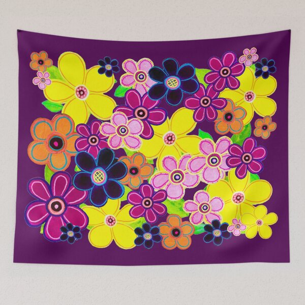 Item preview, Bright Abstract Flowers designed and sold by kel72.