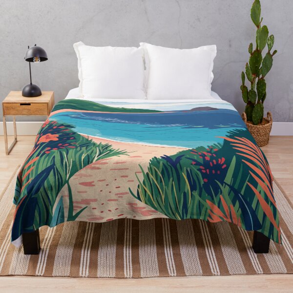 Item preview, Minimalist Tropical Beach Path Paradise Art Illustration designed and sold by LVTFCOarts.