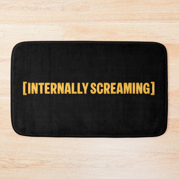 Item preview, [Internally Screaming] in Yellow designed and sold by Memes N Lore .