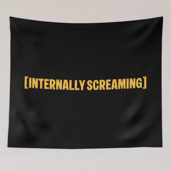 Item preview, [Internally Screaming] in Yellow designed and sold by Memes N Lore .