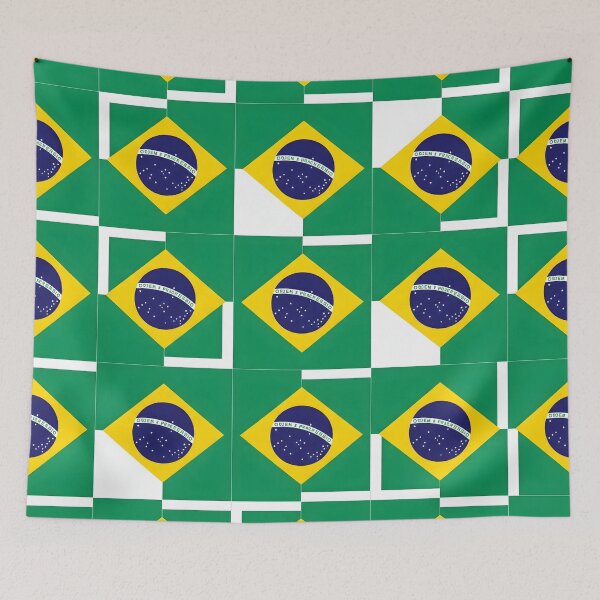 Item preview,  Brazil Flag Pattern | Brazilian Patriot Love | Vibrant Brazil Print designed and sold by AV.