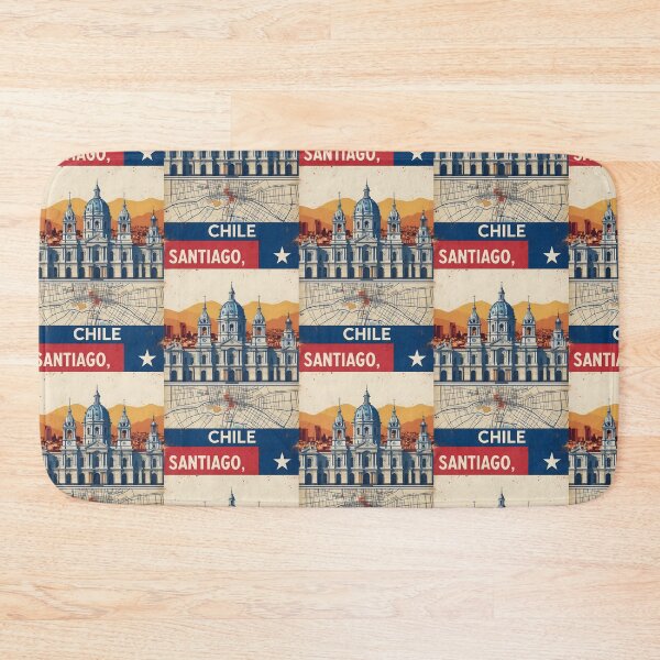 Item preview, Santiago Chile Vintage Travel Tourism designed and sold by TravelersGems.