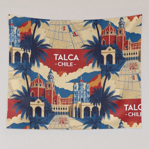 Item preview, Talca Chile Vintage Travel Tourism designed and sold by TravelersGems.