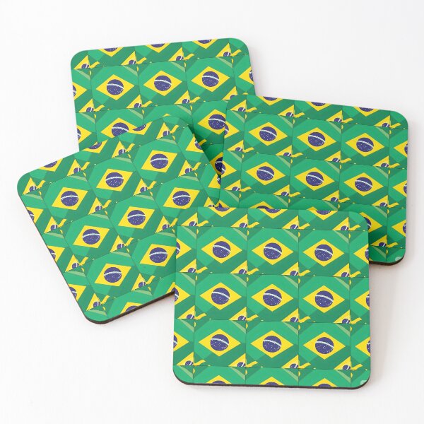 Item preview, Brazil Flag Pattern | Brazilian Patriot Love | Vibrant Brazil Print designed and sold by AV.
