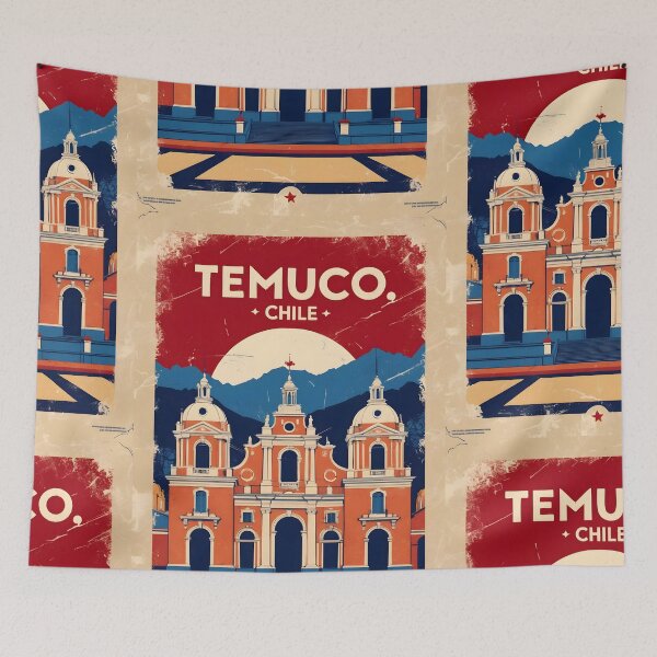 Item preview, Temuco Chile Vintage Travel Tourism designed and sold by TravelersGems.