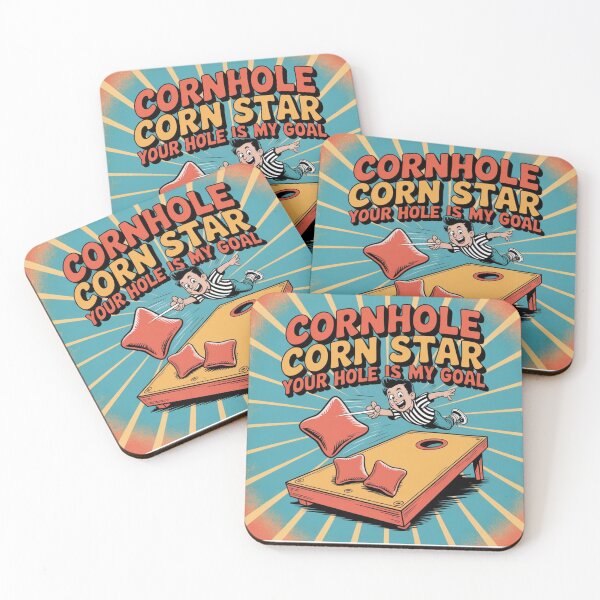 Item preview, Cornhole Corn Star Your Hole Is My Goal Funny Design designed and sold by MagicSD Designs.