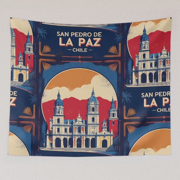 Item preview, San Pedro de La Paz Chile Vintage Travel Tourism designed and sold by TravelersGems.