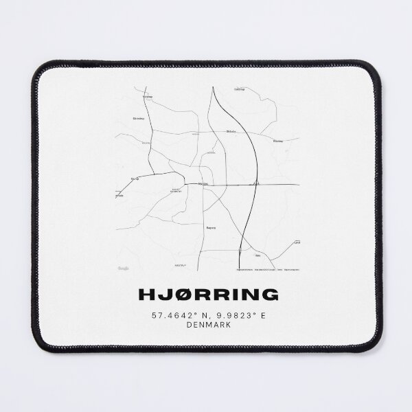 Item preview, Hjørring City Map – Minimalist Danish Travel Art designed and sold by RM-Journey.