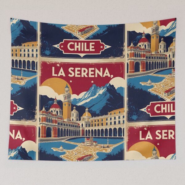 Item preview, La Serena Chile Vintage Travel Tourism designed and sold by TravelersGems.