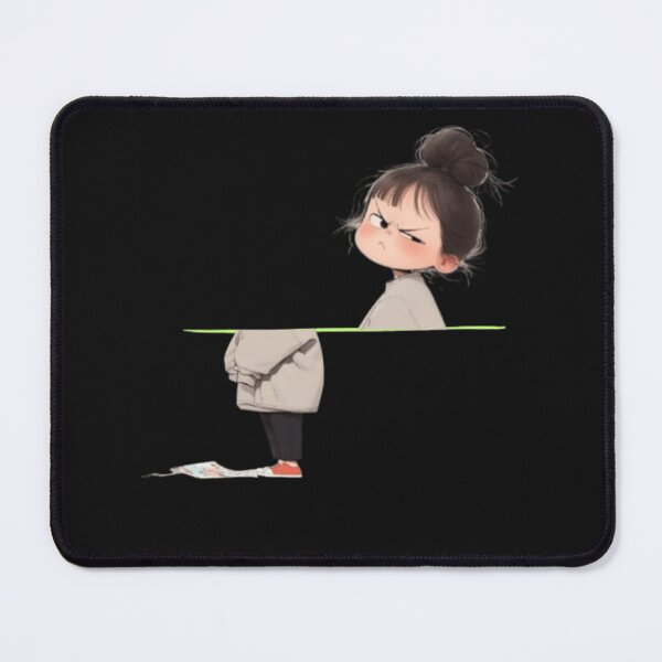 Item preview,  angry girl divided into two halves designed and sold by mariana adel.