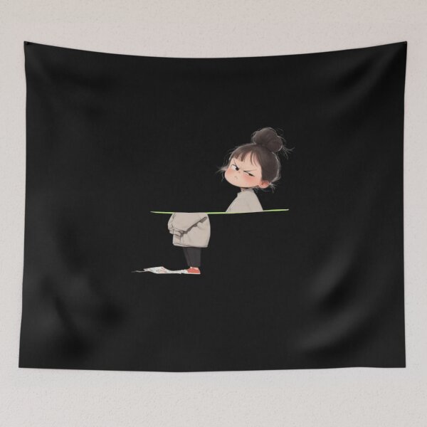 Item preview,  angry girl divided into two halves designed and sold by mariana adel.