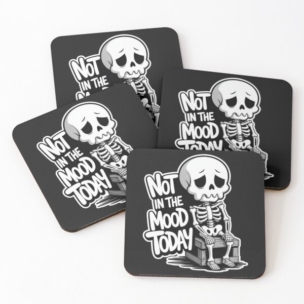 Item preview, Sad Skeleton Cartoon – Sarcastic Mood Humor Art designed and sold by dortmond.