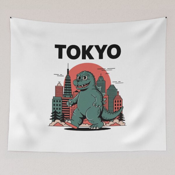 Item preview, Retro Japan Monster Art City Kaiju ,cartoon kaiju designed and sold by dortmond.
