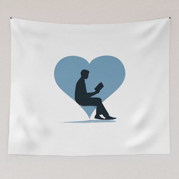 Item preview, Blue Heart Glows With A Midnight Book Lover designed and sold by FWLKIT.