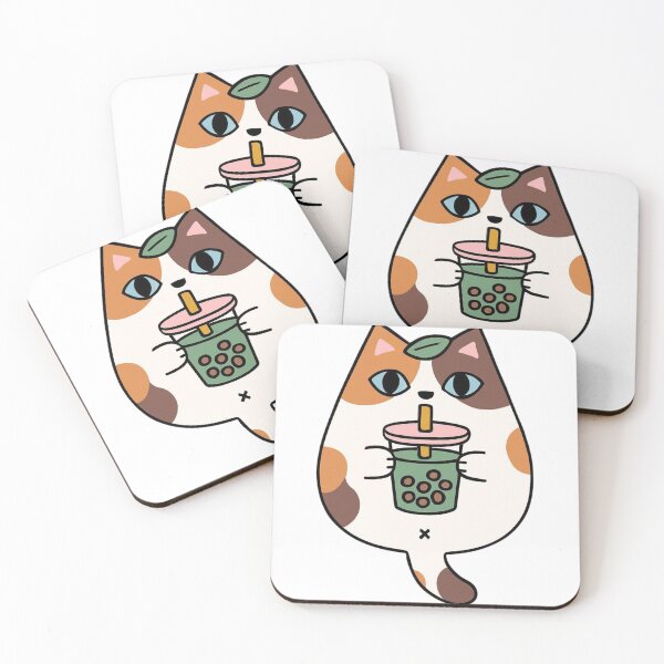 Item preview, Cat and Boba designed and sold by NadyaEsthetic.