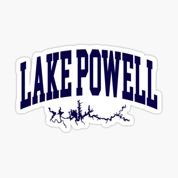 Item preview, Lake Powell - College Style Curved Text with Lake Shape designed and sold by chosenhomes.