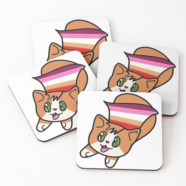 Item preview, Half Cat Super Pride Lesbian Pride designed and sold by Milk on Cake.