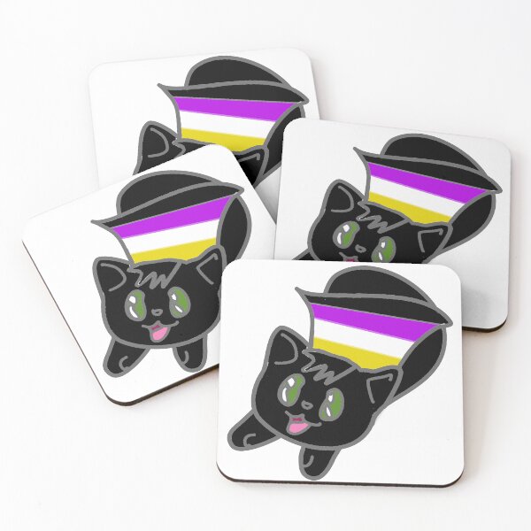 Item preview, Half Cat Super Pride Nonbinary Pride designed and sold by Milk on Cake.