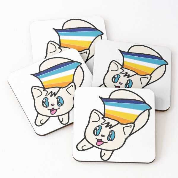 Item preview, Half Cat Super Pride Aromantic designed and sold by Milk on Cake.