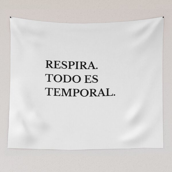 Item preview, "Respira. Todo es temporal – Frase motivacional minimalista en español" designed and sold by DavidChaura.