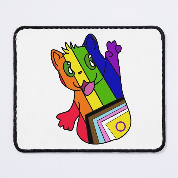 Item preview, Half Cat Pride Wishes You Peace designed and sold by Milk on Cake.