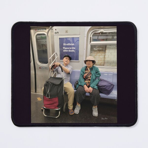 Item preview, Man and woman with luggage: It is official: there's life after death. designed and sold by Nadia Russ Design.