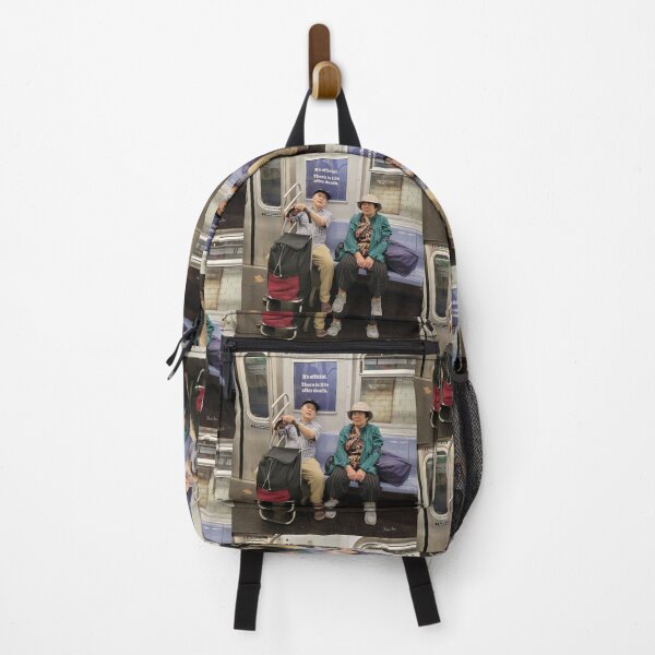 Item preview, Man and woman with luggage: It is official: there's life after death. designed and sold by Nadia Russ Design.