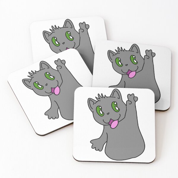Item preview, Half Cat Gray Wishes You Peace designed and sold by Milk on Cake.