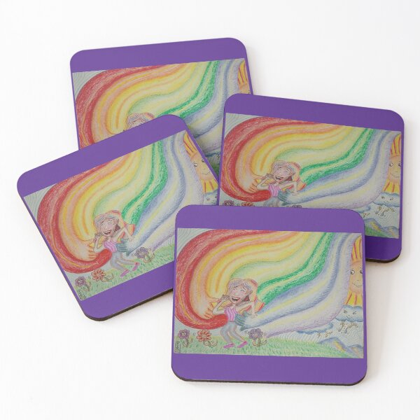 Item preview, "I Let Rainbows Chase Me Now" Way-Whimsical Art from "Playful Poetics" by SaVannaH "Beamz" D'Light designed and sold by SaVannaHBeamz4U.