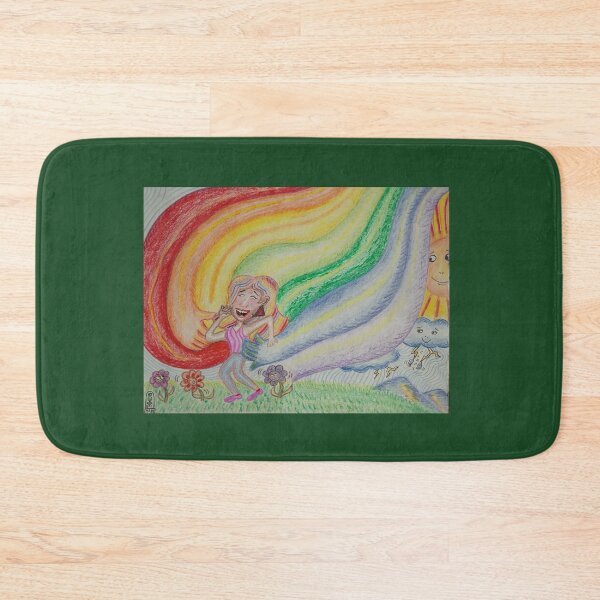 Item preview, "I Let Rainbows Chase Me Now" Way-Whimsical Art from "Playful Poetics" by SaVannaH "Beamz" D'Light designed and sold by SaVannaHBeamz4U.