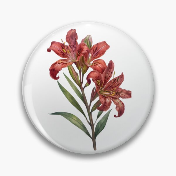 Item preview, Red Peruvian Lily (Alstroemeria) designed and sold by HOMETOWN86.