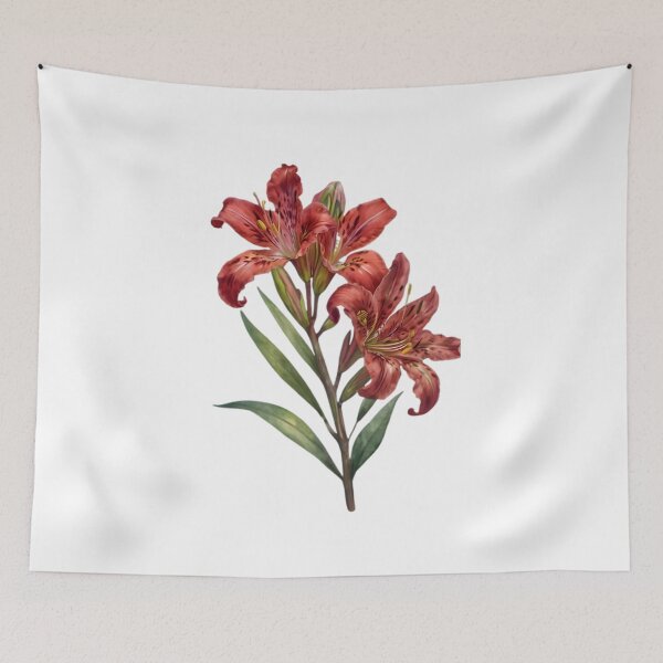 Item preview, Red Peruvian Lily (Alstroemeria) designed and sold by HOMETOWN86.