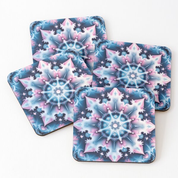 Item preview, Crystalline Star – Icy Fractal Mandala of Winter Light designed and sold by Harmonic_Layers.