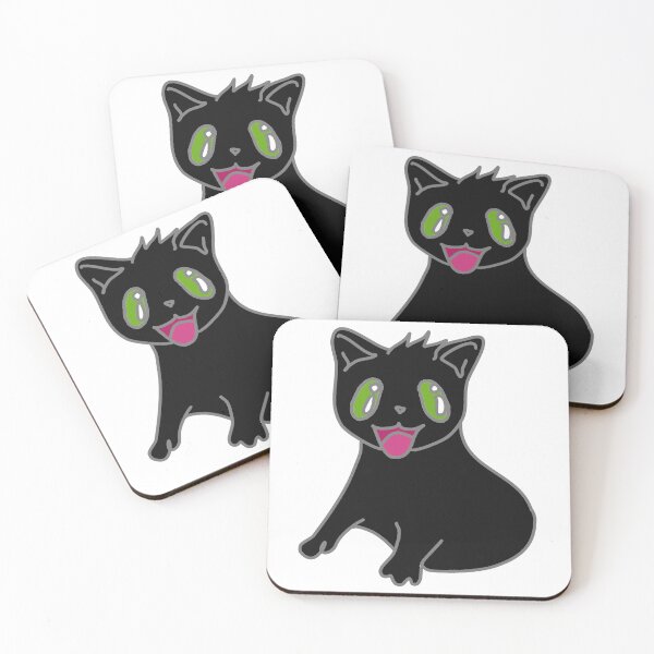 Item preview, Half Cat: Black Edition designed and sold by Milk on Cake.