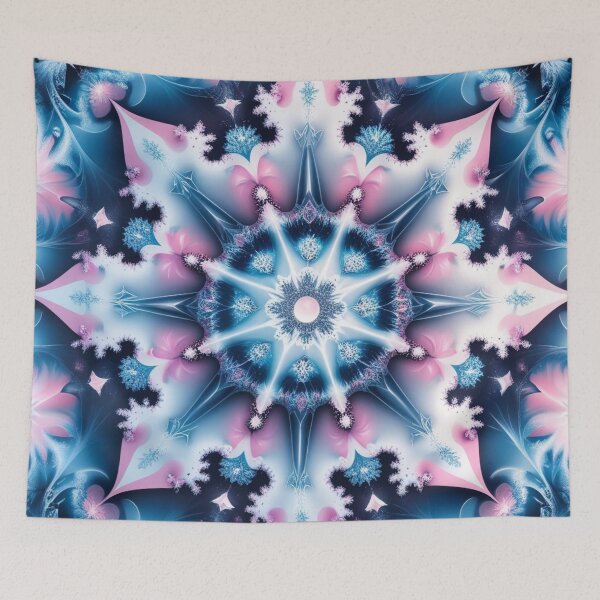 Item preview, Crystalline Star – Icy Fractal Mandala of Winter Light designed and sold by Harmonic_Layers.