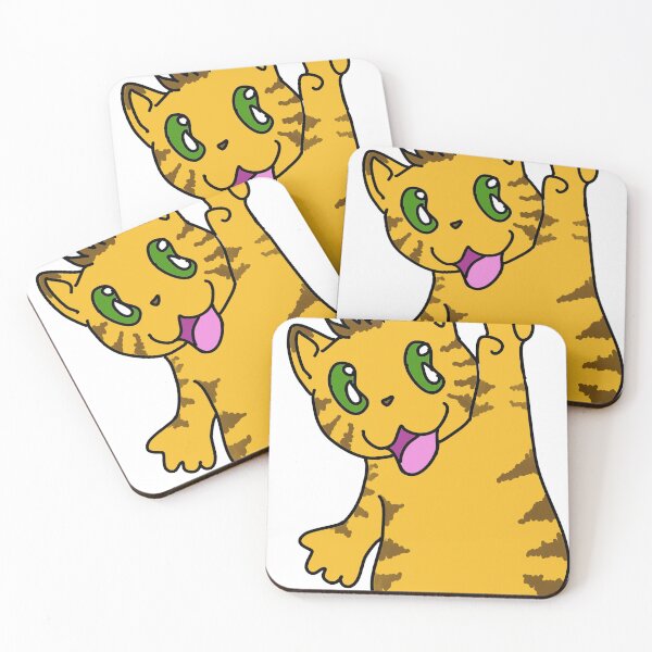 Item preview, Mitad gato atigrado naranja te desea paz designed and sold by Milk on Cake.