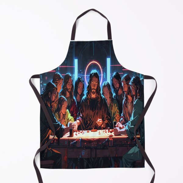 Item preview, Glitch Art Last Supper Digital Renaissance Remix designed and sold by Aicrag-Shop.