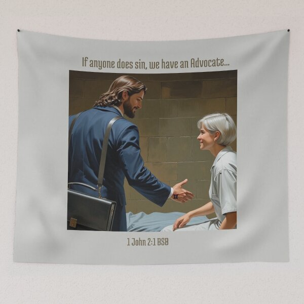 Item preview, If anyone does sin, we have an Advocate 1 designed and sold by His-Majes-Tees.