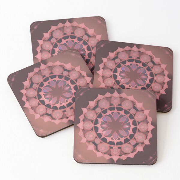Item preview, Dusky Rose Mandala – Soft Pink and Plum Floral designed and sold by Harmonic_Layers.